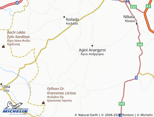 MICHELIN Kampos map - ViaMichelin