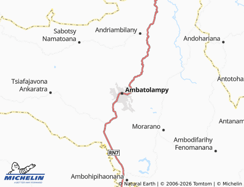 Mappa MICHELIN Ambatolampy - ViaMichelin
