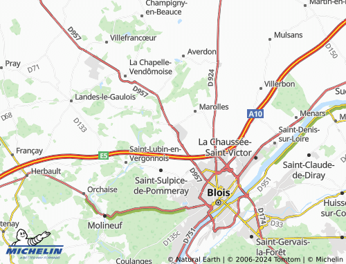 Carte MICHELIN Fossé - ViaMichelin