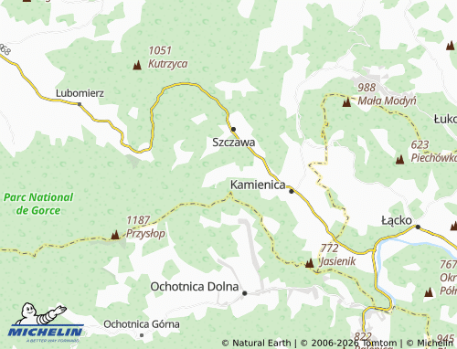 MICHELIN Zasadne map - ViaMichelin