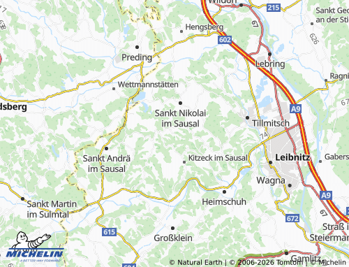 MICHELIN-Landkarte Mitteregg - ViaMichelin