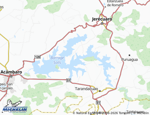 Mappa MICHELIN Purianzícuaro - ViaMichelin