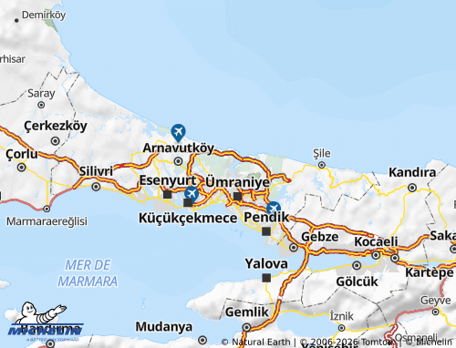 MICHELIN Sarıyer map - ViaMichelin