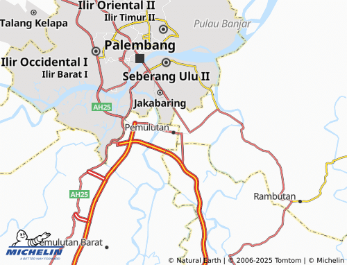 MICHELIN Pemulutan map - ViaMichelin