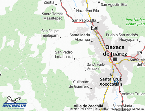 Mappa MICHELIN San Andrés Ixtlahuaca - ViaMichelin