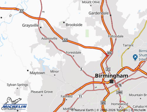 Mappa MICHELIN Forestdale - ViaMichelin