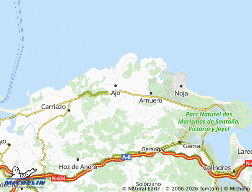 MICHELIN Bareyo map - ViaMichelin