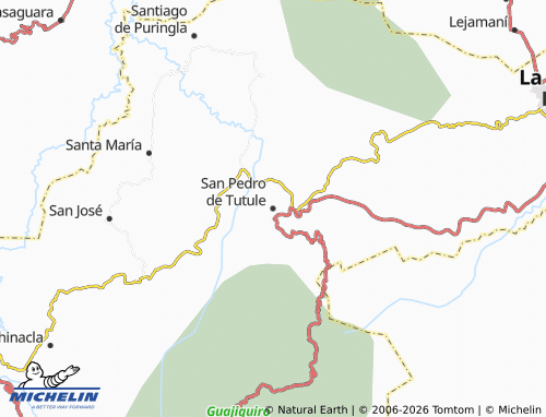 MICHELIN San Pedro de Tutule map - ViaMichelin