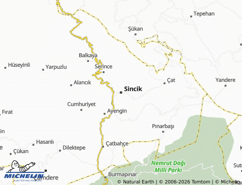 MICHELIN Sincik map - ViaMichelin