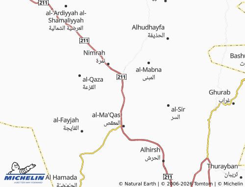 MICHELIN-Landkarte al-Dhanabah - ViaMichelin