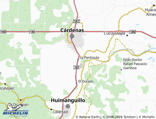 Mappa MICHELIN La Península - ViaMichelin