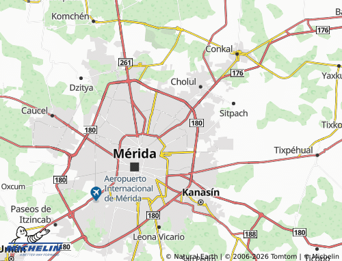 MICHELIN-Landkarte Jardines de Mérida - ViaMichelin
