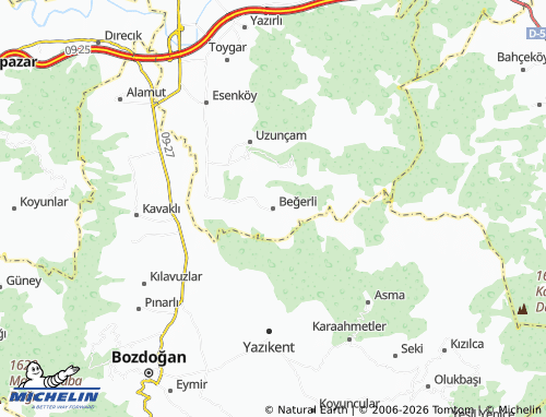 MICHELIN Beğerli map - ViaMichelin