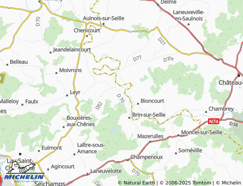 Carte MICHELIN Bey-sur-Seille - ViaMichelin