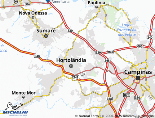 MICHELIN Jardim Santa Luzia map - ViaMichelin