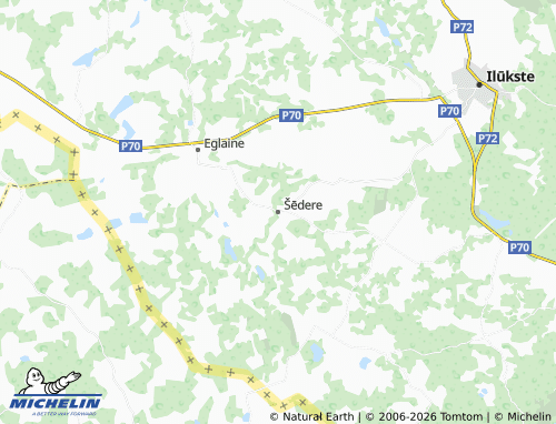 Mapa MICHELIN Šēderes pagasts - ViaMichelin