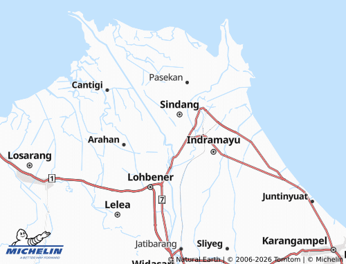 Mapa MICHELIN Panyindangan Kulon - ViaMichelin