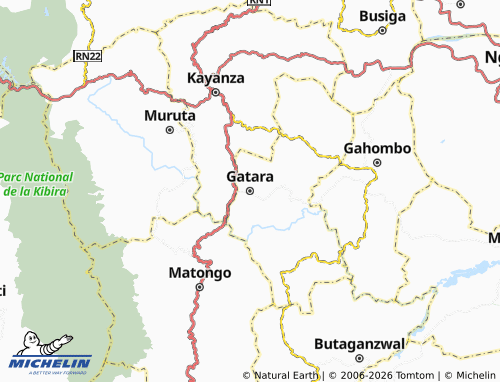Mappa MICHELIN Gatara - ViaMichelin