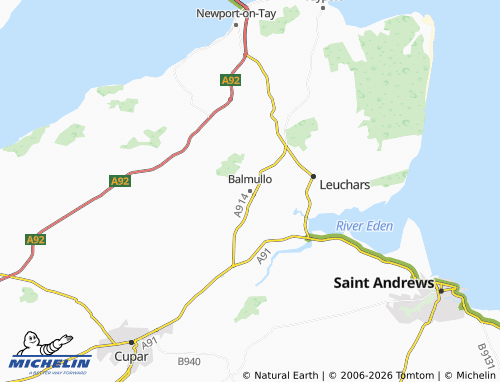 Carte MICHELIN Balmullo - ViaMichelin
