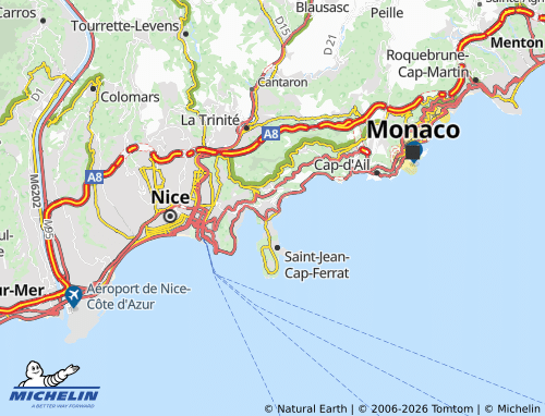 Mappa MICHELIN Beaulieu-sur-Mer - ViaMichelin