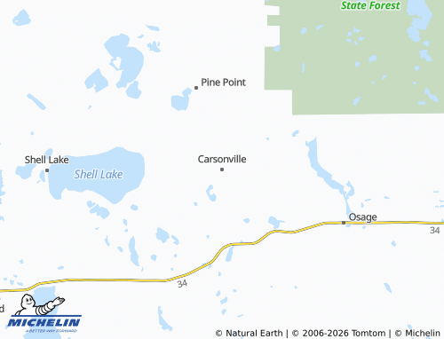 Mappa MICHELIN Carsonville - ViaMichelin
