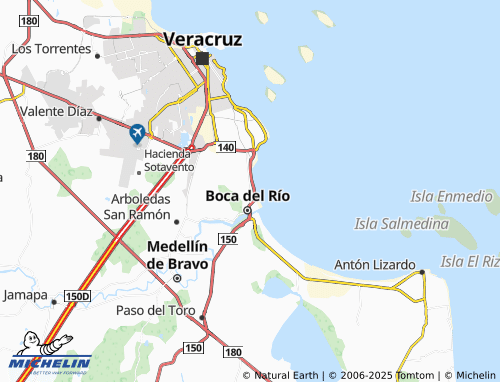 MICHELIN Colonia Camino Real map - ViaMichelin