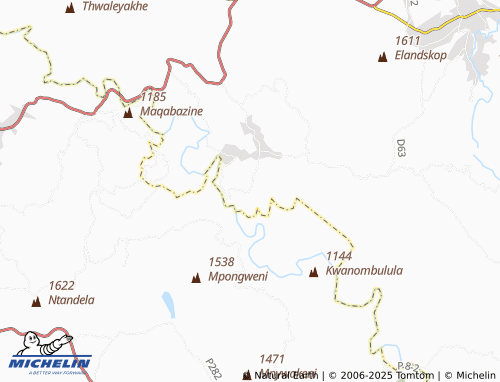 MICHELIN Ncwadi map - ViaMichelin