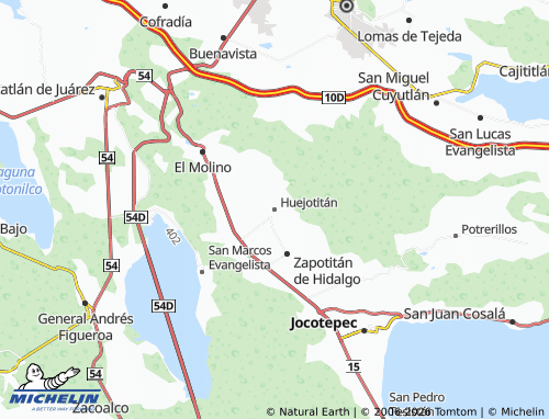 Carte MICHELIN Huejotitán - ViaMichelin