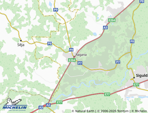 Kaart MICHELIN Ragana - ViaMichelin