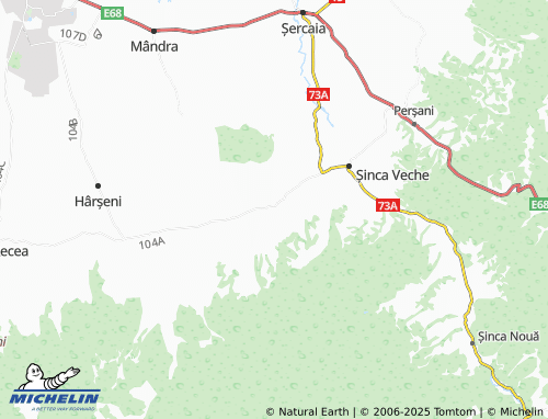 MICHELIN Șercăița map - ViaMichelin