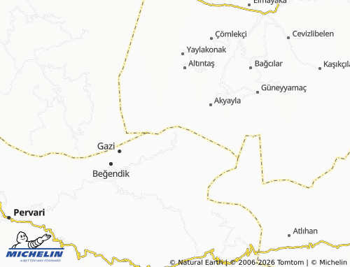 Mappa MICHELIN Gümüşören - ViaMichelin