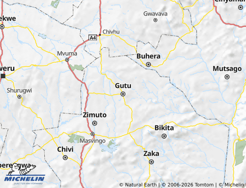 MICHELIN Gutu map - ViaMichelin