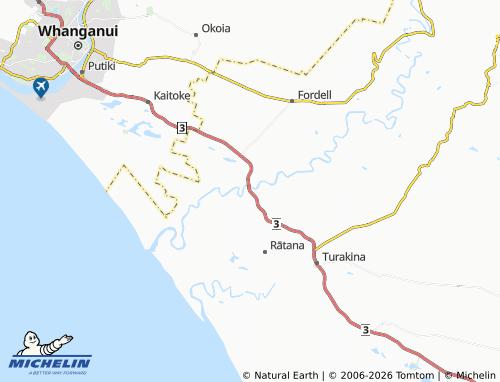Mapa MICHELIN Whangaehu - ViaMichelin