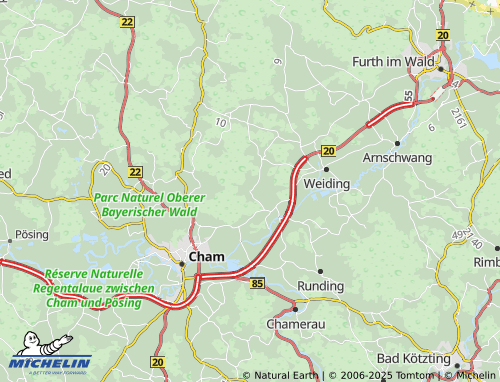 MICHELIN Schlammering map - ViaMichelin