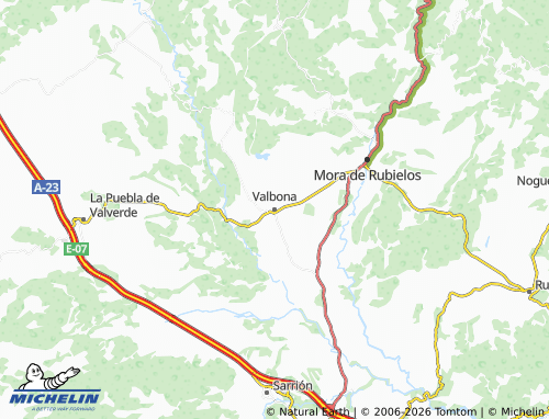 MICHELIN Valbona map - ViaMichelin