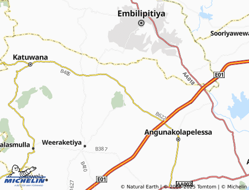 MICHELIN Debokkawa South map - ViaMichelin
