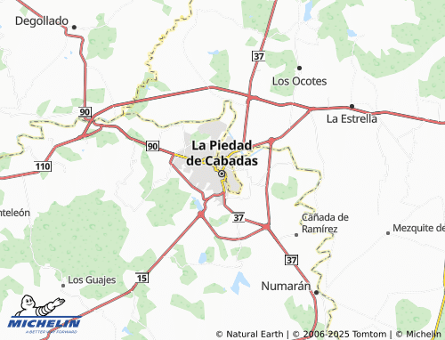 MICHELIN Santa Ana Pacueco map - ViaMichelin
