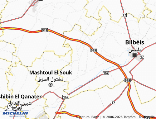 Mappa MICHELIN Kafr Hafana - ViaMichelin