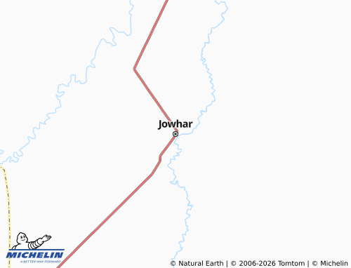 MICHELIN Jowhar map - ViaMichelin