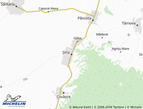Mapa MICHELIN Șiria - ViaMichelin