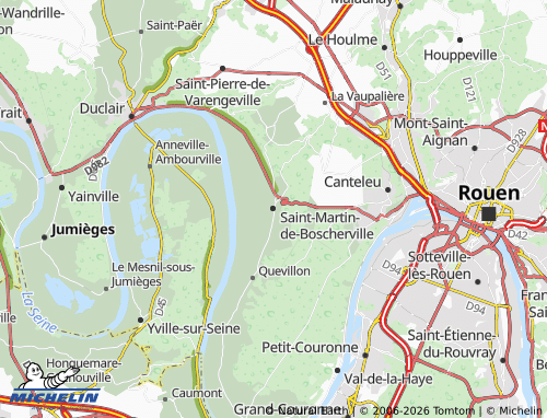 MICHELIN Saint-Martin-de-Boscherville map - ViaMichelin