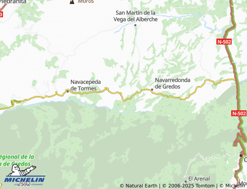 MICHELIN Hoyos del Espino map - ViaMichelin