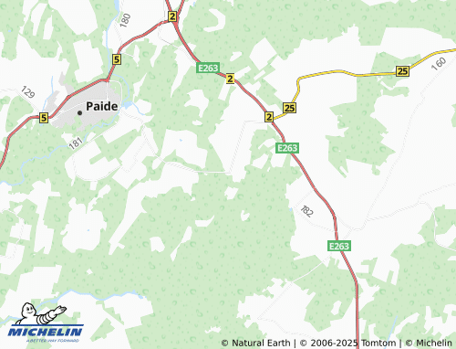 MICHELIN Veskiaru map - ViaMichelin