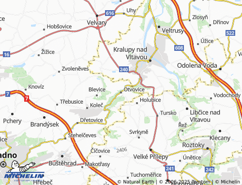 MICHELIN Otvovice map - ViaMichelin