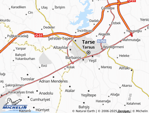 MICHELIN-Landkarte Gazipaşa - ViaMichelin