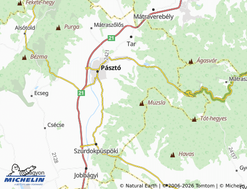 Mapa MICHELIN Muzsla üdülő - ViaMichelin