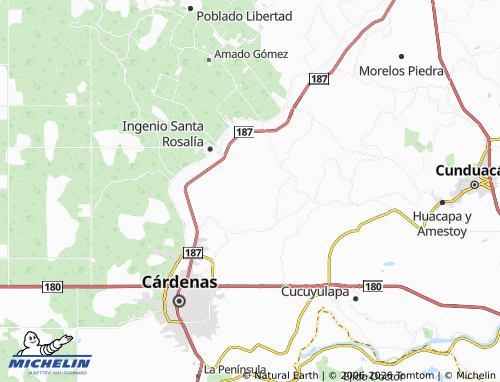 Mapa MICHELIN Once de Febrero Segunda Sección - ViaMichelin