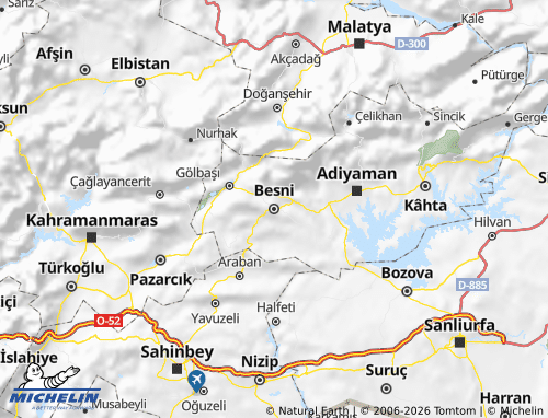 MICHELIN Besni map - ViaMichelin