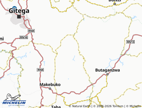 MICHELIN Buhoro map - ViaMichelin