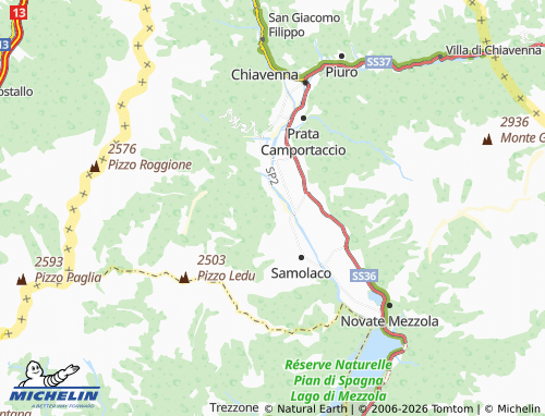 MICHELIN Bedogna map - ViaMichelin